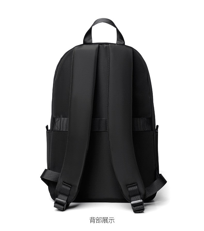 Mochila de negócios masculina de novo estilo, nylon, cor sólida, grande capacidade, mochila escolar para estudantes, mochila de viagem em promoção