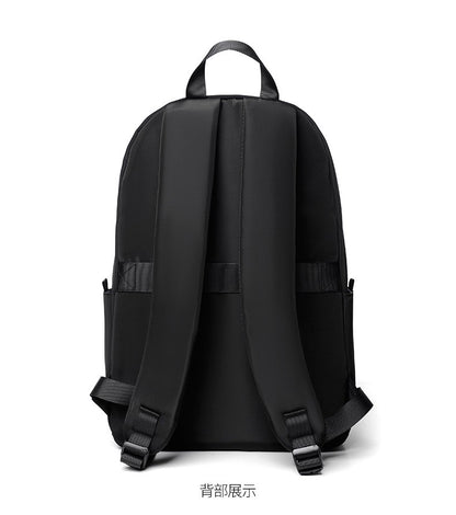 Mochila de negócios masculina de novo estilo, nylon, cor sólida, grande capacidade, mochila escolar para estudantes, mochila de viagem em promoção