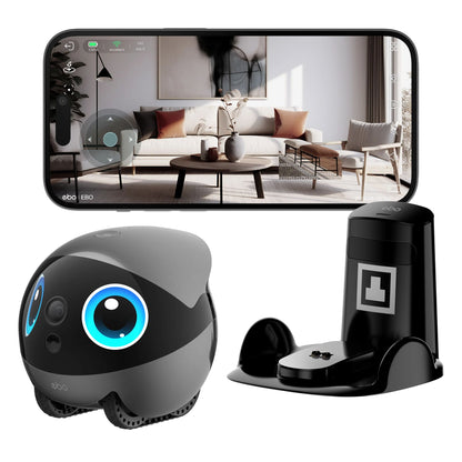 Robô Companheiro Inteligente para Animais de Estimação EBO AIR 2 PLUS, Câmera 3k, Chamada de Vídeo e Função de Patrulha com Inteligência Artificial (IA)