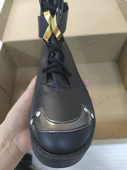 Peruca de Cabelo para Cosplay Arcane Jinx Traje Anime Sapatos Botas para Cosplay Jinx Feminino para Meninas, Mulheres, Role Play, Festa, Carnaval, Roupas