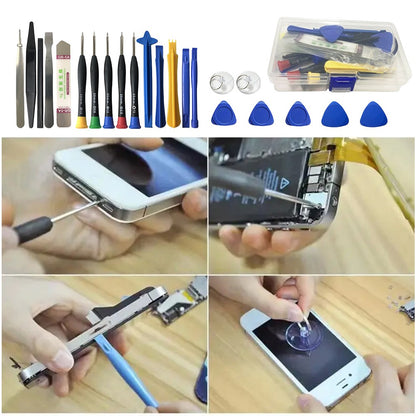 Conjunto de 22 Ferramentas para Reparo de Celulares, Chaves de Fenda, Kit de Manutenção para Abrir iPhone, iPad, Tablet, Laptop, Ferramentas Manuais para Desmontagem
