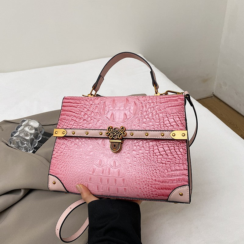 Luxury Purple Handbag Classic Women Bag 2025 New Designer Shoulder Bag High Quality Solid Pu Leather Crossbody Small Square Bag