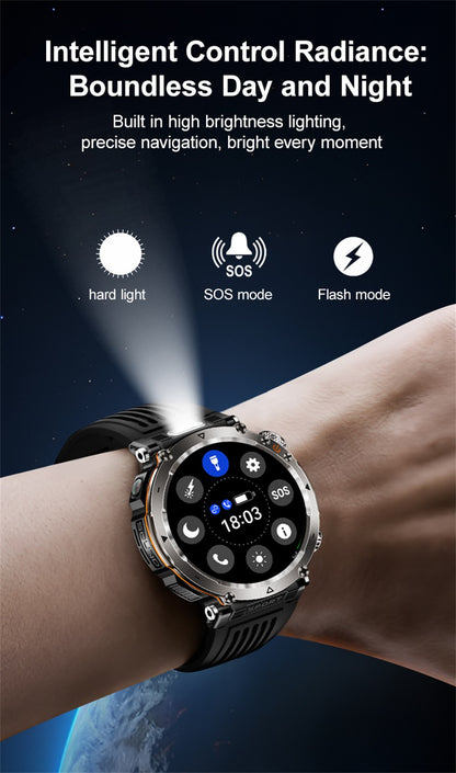 2025 Novo Relógio de Luxo Moderno 5ATM HT30 GPS Bússola Smartwatch Esportivo Masculino Externo AMOLED 366*366 NFC Frequência Cardíaca IP68 Smartwatch
