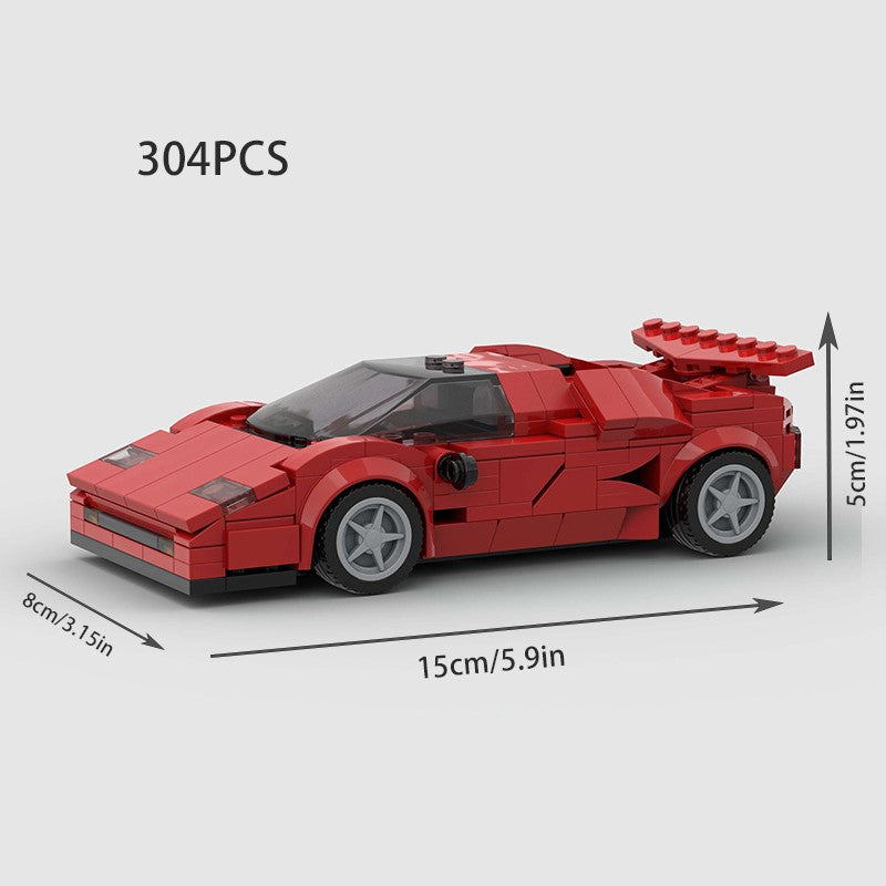 MOC Carro Esportivo de Corrida Veículo Cidade Speed Racer Modelo Técnico Blocos de Construção Tijolos Supercarro F1 Brinquedos Infantis Presentes para Meninos NSX