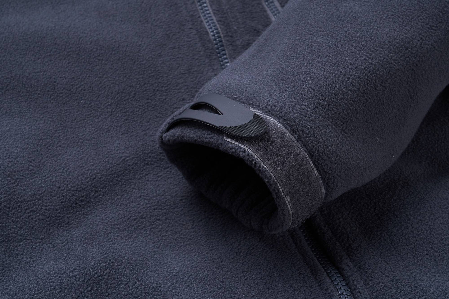 TACVASEN Spring Winter Fleece Jacket With Hoodie Mens Hooded Fleece Jacket Full-Zip Up Outdoor Windproof Hooded Warm Work Coat
