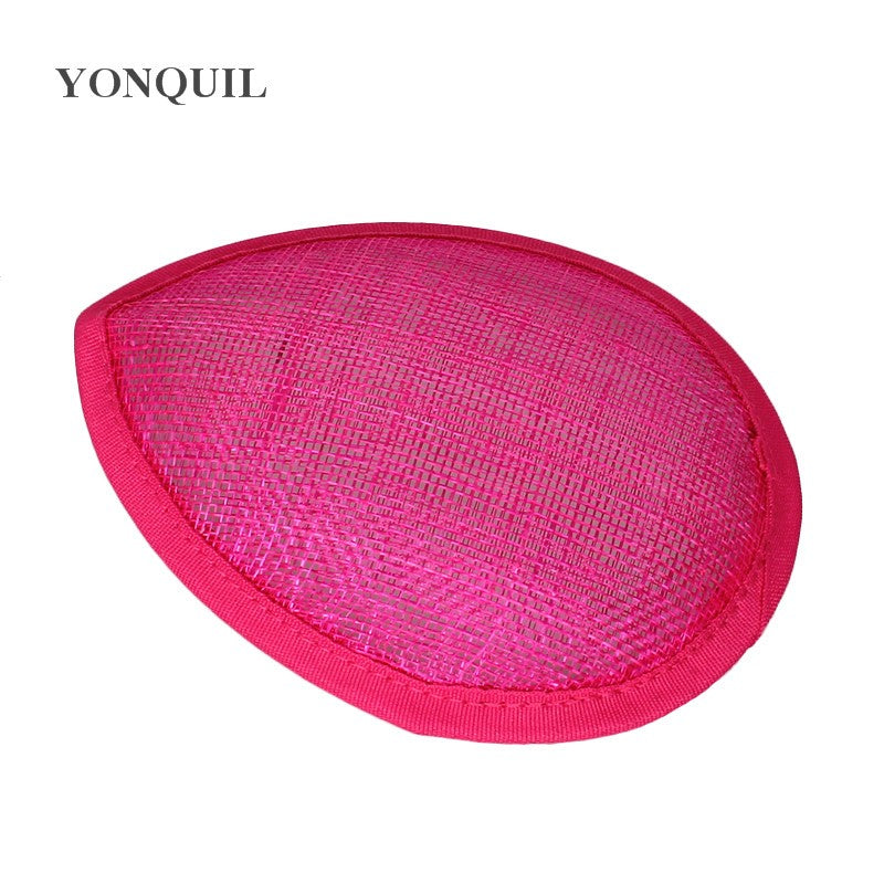 13 CM Sinamay Teardrop Fascinator Base Material Feminino de Chapelaria Base para Chapéus de Coquetel Acessórios de Cabelo DIY para Festas