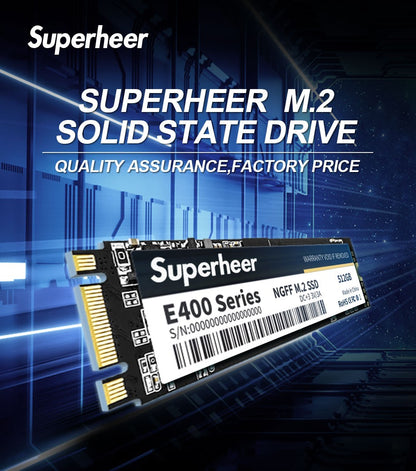 SSD SUPERHEER M.2 SATA 512 GB SATA3 Solid State Drive 256 GB 128 GB 1 TB 2 TB 2280 mm NGFF Disco Rígido para Notebook