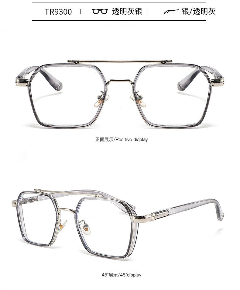 MIZHO Filtering Protect Eyesight Anti Blue Light Glasses Men Ultra light weight Blocking Glare Tony Stark Glasses Frame iron Man