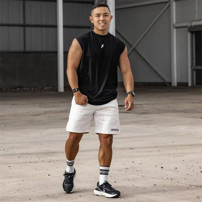 NEW Summer Fitness Sports Tank Top Men Breathable Loose Mesh Training Sleeveless T-shirt Quick Drying vest male Fitness Clothing