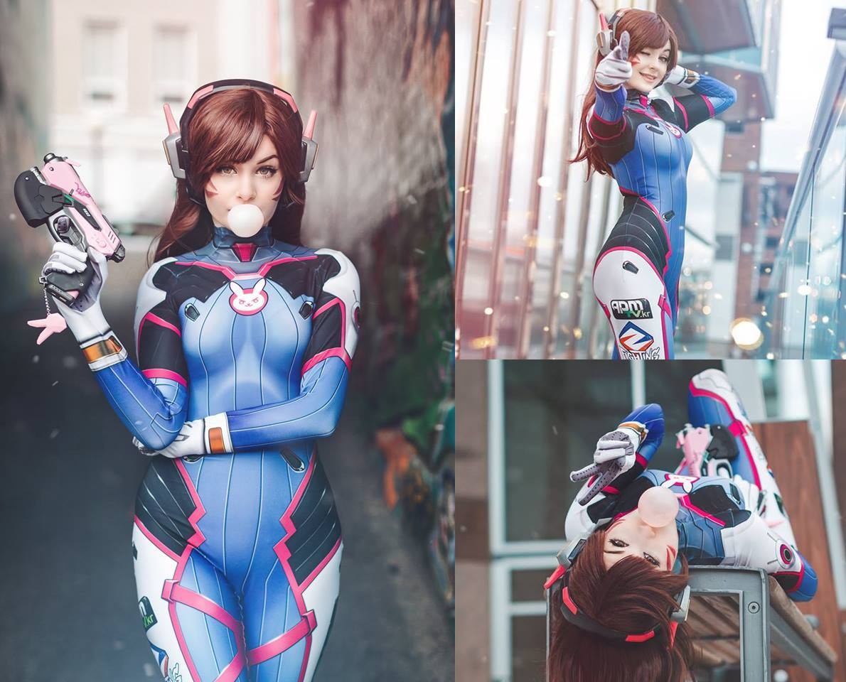 d.va Cosplay Costumes Superhero Zentai Suit dva Halloween Bodysuit