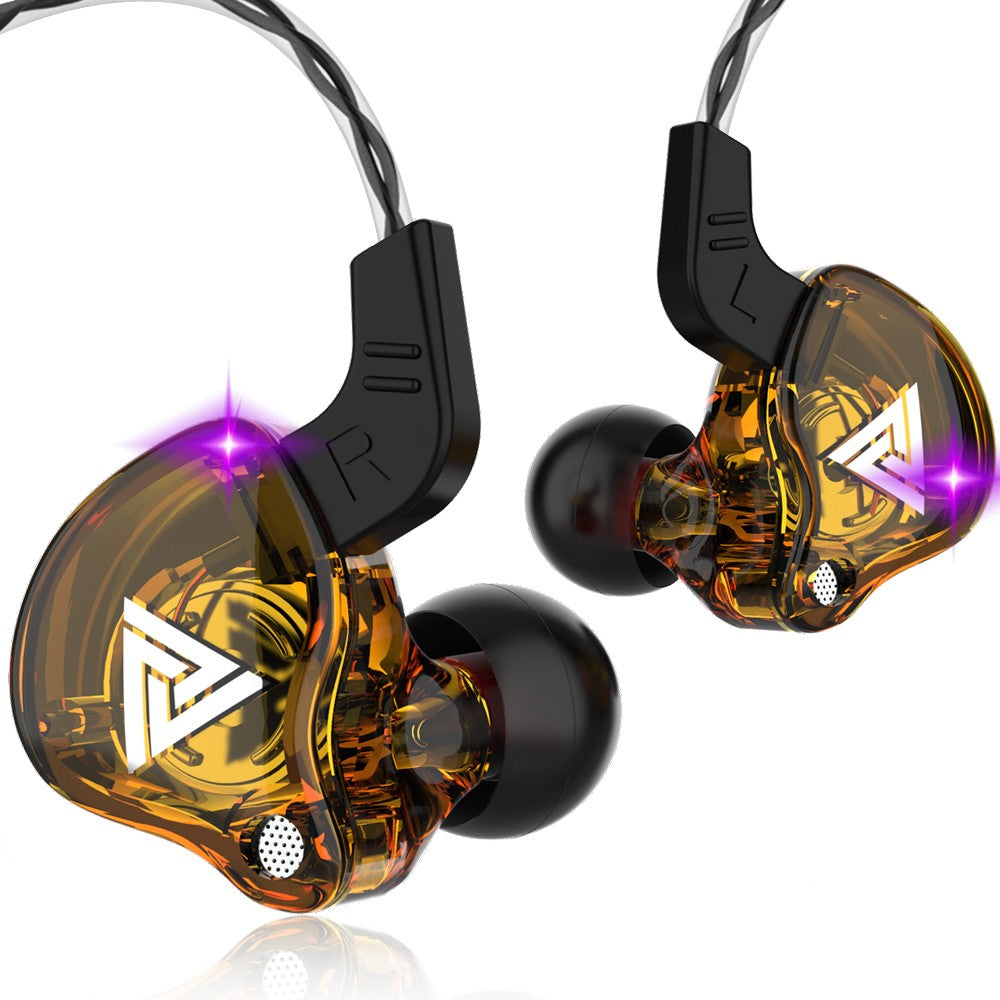 Fone de Ouvido Gamer QKZ AK6 Genuíno, Headset Gamer com Cabo de 3,5mm, Fones de Ouvido com Redução de Ruído, Fones de Ouvido com Fio e Mãos Livres para Esportes