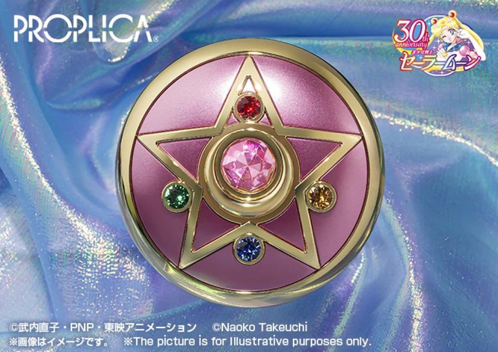 Em Estoque Original BANDAI PROPLICA Moon Stick Broche de Transformação Caneta de Disfarce Estrela de Cristal Figura Anime Sailor Moon Modelo de Brinquedo