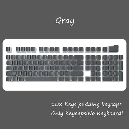 OEM Profile PBT Keycaps 108 Keys Pudding Keycap For Cherry MX Switch Mechanical Keyboard RGB Gamer backlit Key Caps Custom DIY