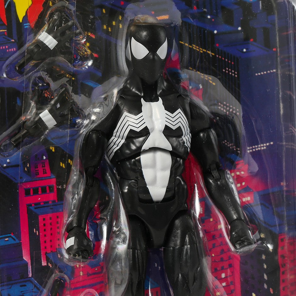 Boneco de Ação de PVC Colecionável Homem-Aranha Cel-Shading Comics Marvel Legends Retro Cardback Modelo de Brinquedo de Presente