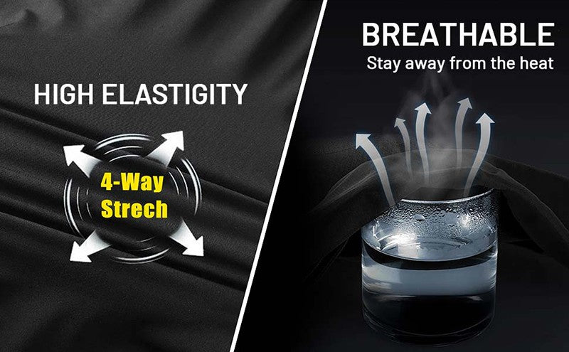 Men's Athletic Stretchy Quick Dry Pants with Zipper Pockets Lightweight Sweatpants for Outdoor Hiking Fishing Running Workout