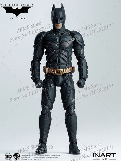 INART 1/12 Boneco Soldado Masculino Batman Christian Bale O Cavaleiro das Trevas Ressurge Herói da Luta Eterna Figura de Ação de 6 Polegadas para Coleção