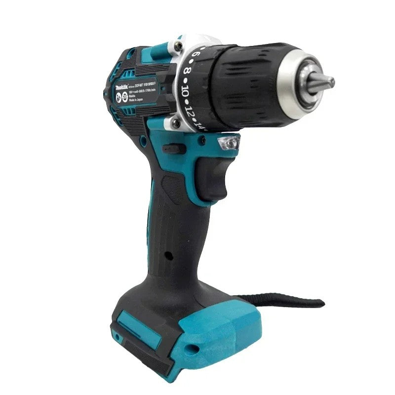 Parafusadeira/Furadeira de Impacto a Bateria Makita DDF487 18V, sem Escovas, Ferramenta Elétrica Recarregável