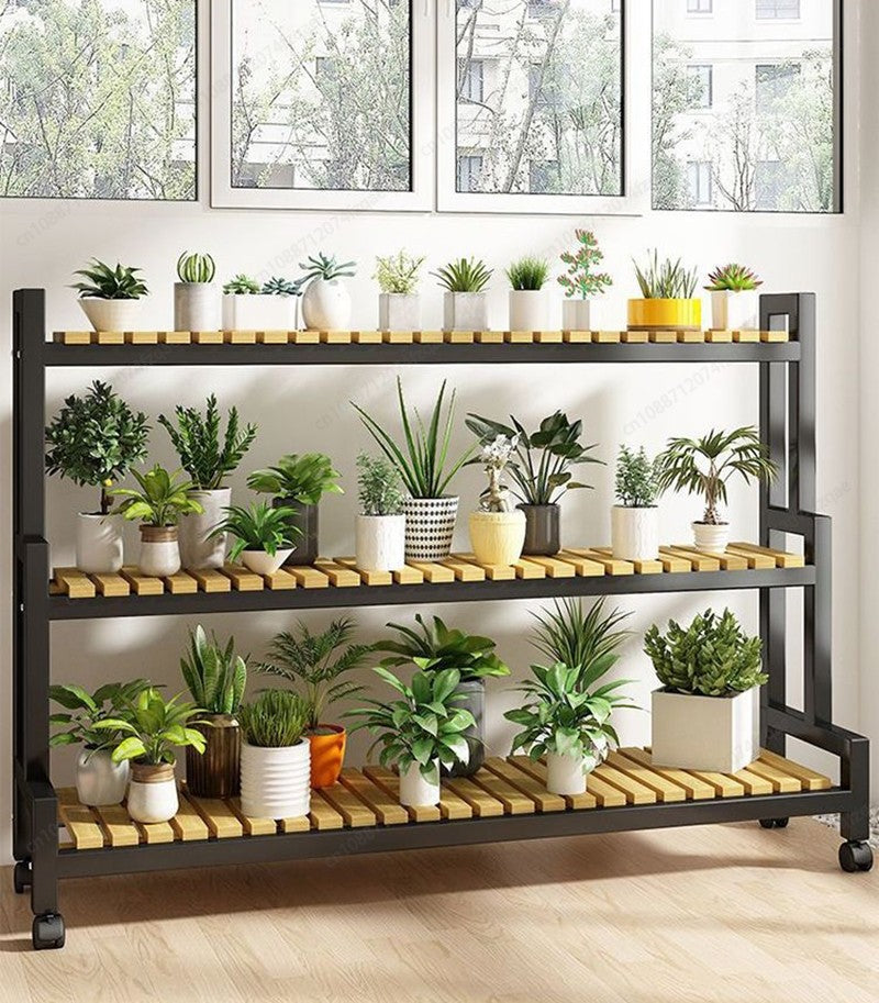 Floor-standing Plant Stand, Flower Stand, Flower Shelf, Planter Rack, Storage Organizer, Display  Garden, Balcony, 2, 3, 4Tier