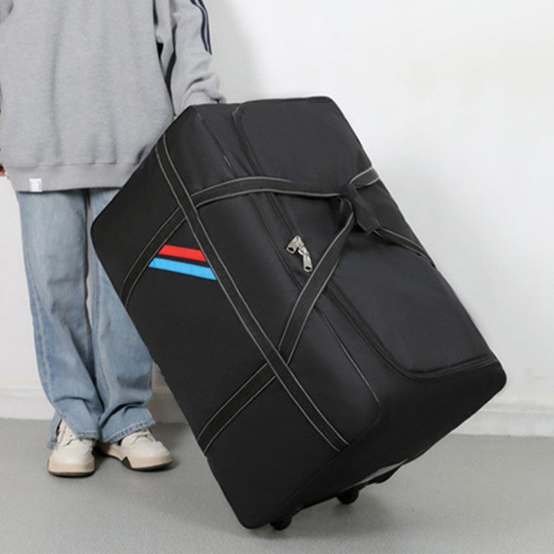 Bolsas de Rodinhas Dobráveis de Grande Capacidade, Mala de Viagem com Rodas, Sacola Impermeável, Bagagem de Rolamento para Fim de Semana