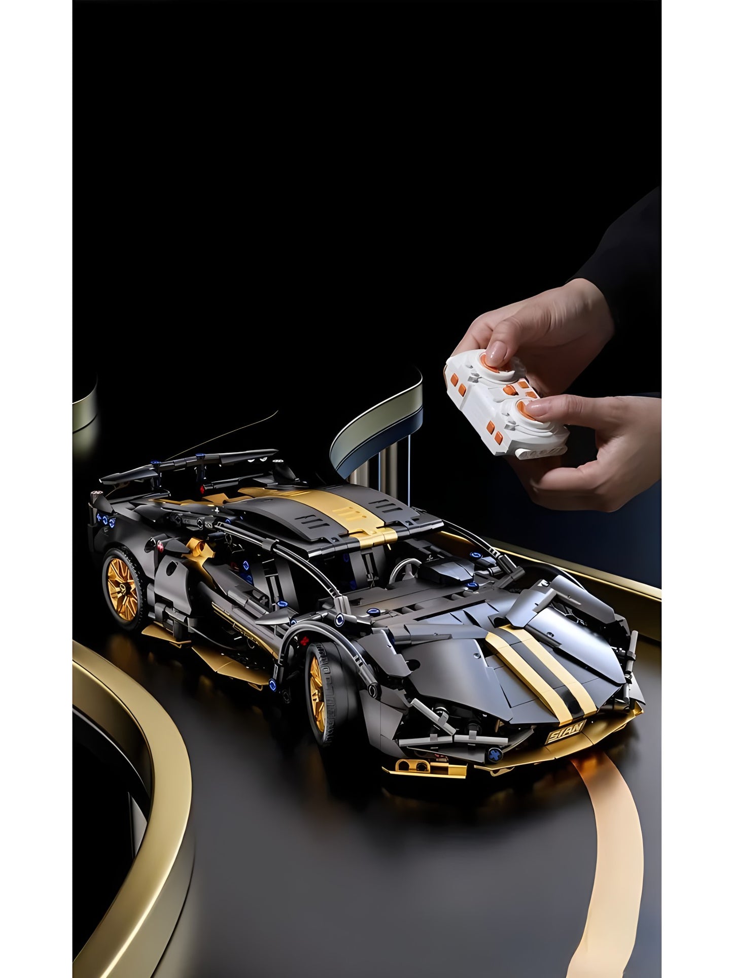 Blocos de Montar de Carro Esportivo de Corrida Técnico Maquete Técnicos para Adultos 1:14 DIY Supercarro Tijolo Quebra-Cabeça Brinquedos para Crianças e Adultos Presente?1280+peças?