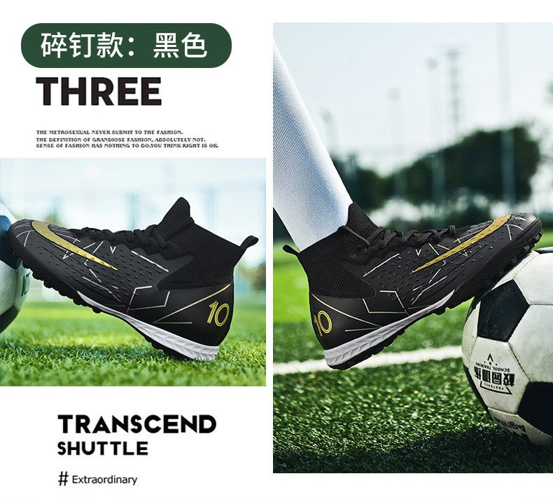 Hot Sale Mens Soccer Cleats High Ankle Football Shoes Long Spikes Outdoor Soccer Traing Boots For Men Women Soccer Shoes