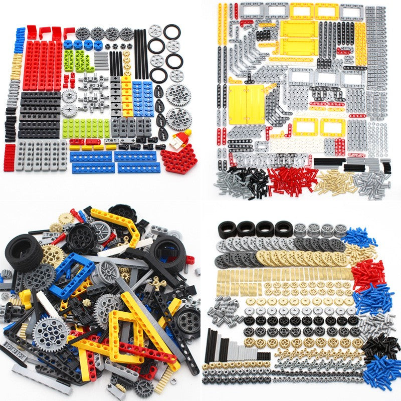 Blocos de Montar de Plástico de Alta Tecnologia, Pneus de Carro, Engrenagens, Eixos Transversais, Vigas, Peças DIY, Conjunto de Tecnologia MOC a Granel, Brinquedos