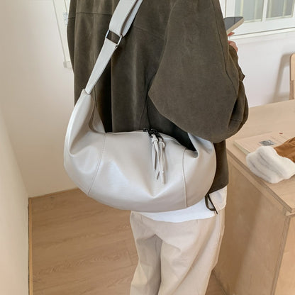 Small Niche Design Women's Large-Capacity Autumn and Winter Versatile Wide-Strap Single Shoulder Crossbody Dumpling Bag