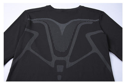 New Compression Running Sets Men Quick Dry Long Sleeve Shirt Basketball Fitness Gym Legging Male Workout Muscle Top Tracksuit