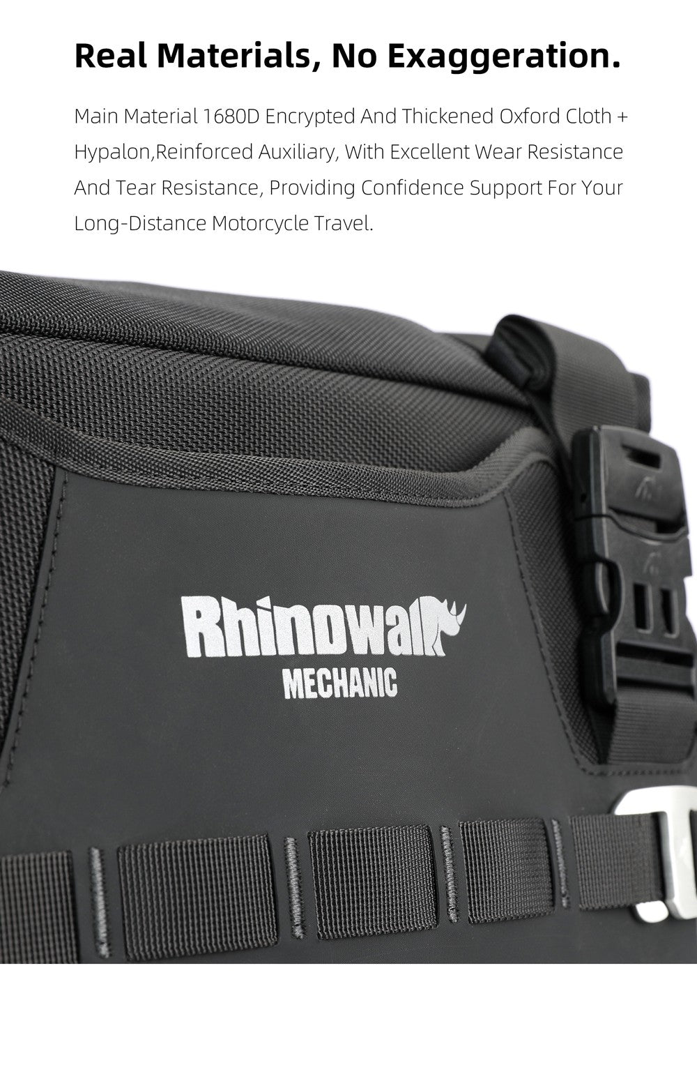 Rhinowalk Motorcycle Side Bag Quick Release Waterproof 35L Anti-Theft With Lock Hole For BMW R1300GS  R1250GS R1200GS S1000XR