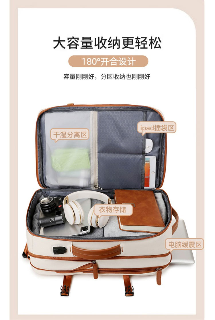 Backpack Unisex New Simple Business Computer Backpack Outdoor Large Capacity Travel Bag Student School Bag for Boys