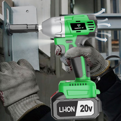 Chave Elétrica 3 EM 1 com Alto Torque 430Nm Chave Elétrica Sem Escovas para Ferramentas de Manutenção Automotiva Chave Sem Fio 20V Elétrica