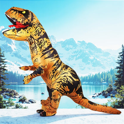 Anime Mascot Skeleton T-Rex Inflatable Dinosaur Costume Adult Purim Carnival Halloween Party Cosplay Costume Fancy Dress Suit
