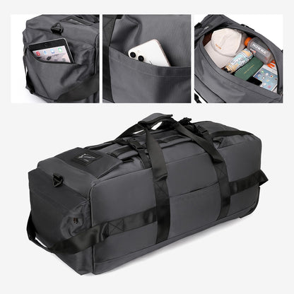 Travel Bag, Large-Capacity Handbag, Portable Outdoor Hand Luggage, Roller Travel Bag, Convenient and Practical Unisex Duffel Bag