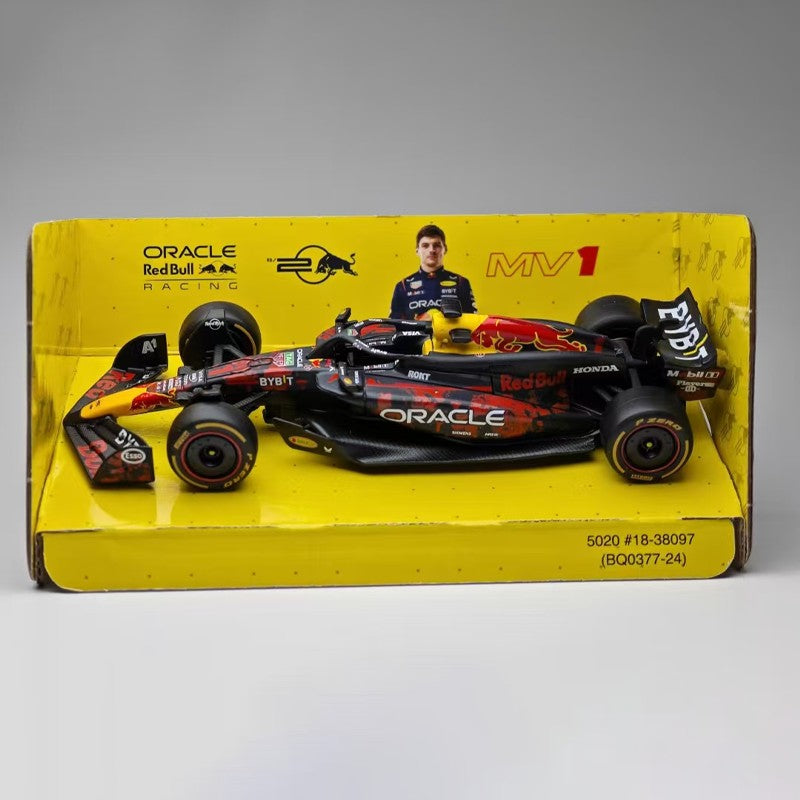 New In Stock Bburago 1:43 Red Bull Rb20 British Gp F1 Alloy Miniature Diecast Model Blood Red Bull Car Model Toys Kids Gift