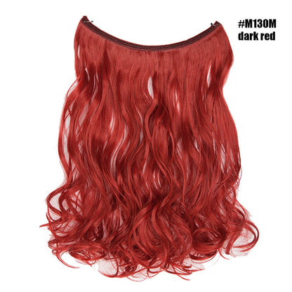 BENEHAIR Cabelo Sintético com Fio Invisível Sem Clipes Extensões de Cabelo Linha Secreta de Pesca Apliques de Cabelo Falso Para Mulheres