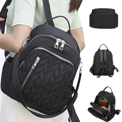 Bolsa quadrada unissex para homens e mulheres mochila pequena de viagem design de vários bolsos mochila escolar simples para estudantes