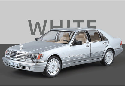 1:24 W140 Miniatura de Brinquedo Modelos de Carro Liga Fundido Som Luz 6 Portas Abertas Puxar para Trás Pneus de Borracha Modelos de Veículos para Meninos Presentes