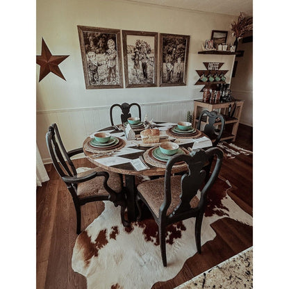 Patina Turquoise 16 Piece Ceramic Southwestern Rustic Cabin Dinnerware Set with Plates, Bowls and Mugs