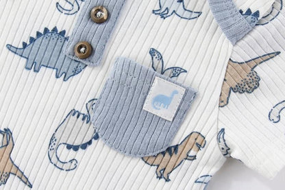 Unisex Bodysuits 4/5PCS Cotton Newborn Baby Girl Clothes Set Short Sleeve Print Baby Boy Clothes Summer Solid Color Bebes