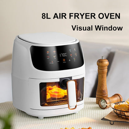 Fritadeira Elétrica 8L Inteligente para Uso Doméstico Cozinha Pizza Cooker Sem Óleo Forno Torradeira Fabricante Atacado 110/220V