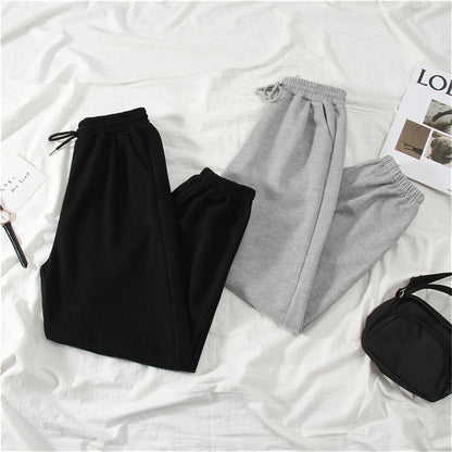 Gray women Sweatpants Autumn New Baggy Fashion Oversize Sports Pants Black winter thick Joggers Streetwear Trousers