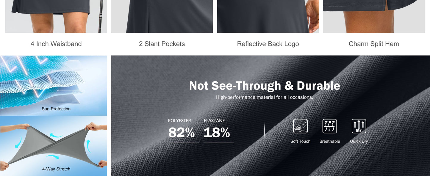 1Pcs/2025 Trending Golf Skirts: Knee-Length Athletic Styles Harajuku Kawaii Tennis & Yoga Skirts Breathable Premium Fabric