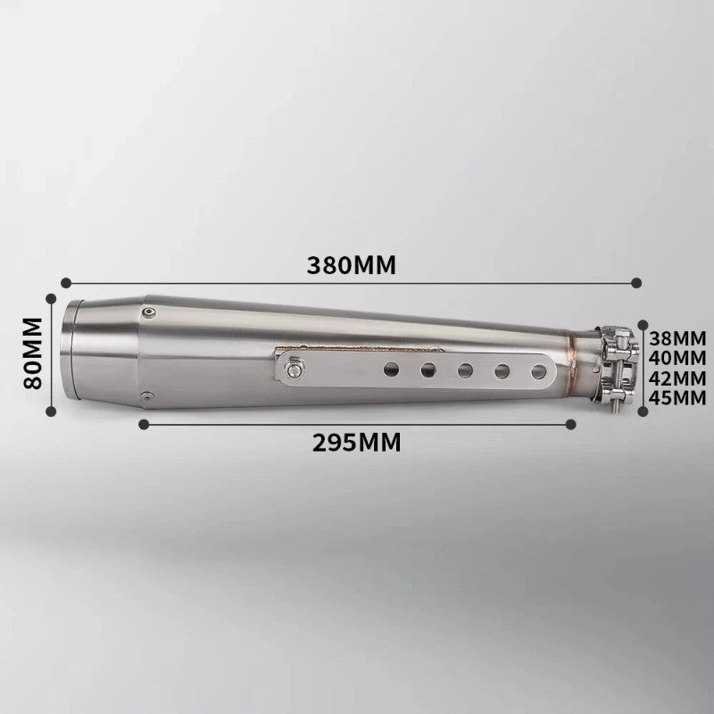 High Quality Original Inlet Retro Escape Pipe Multi Size 38/40/42/45MM For Harley 125CC Motorcycle Exhaust Pipe Muffler