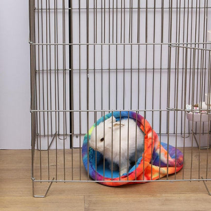 Saco de Dormir para Porquinho da Índia, Casa de Estimação Pequena, Ninho de Pelúcia Colorido e Confortável, Saco de Dormir para Pássaros Pequenos e Pequenos Animais
