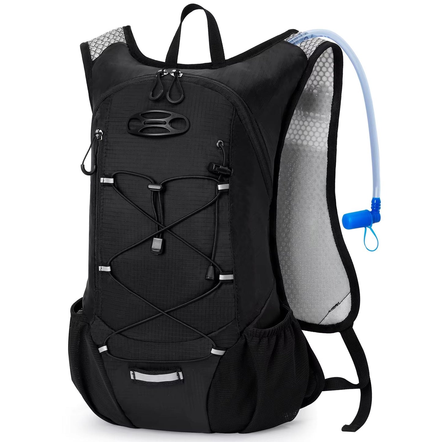 1 Mochila de Hidratação Leve, Mochila de Hidratação para Corrida com Reservatório de Água de 2L para Ciclismo