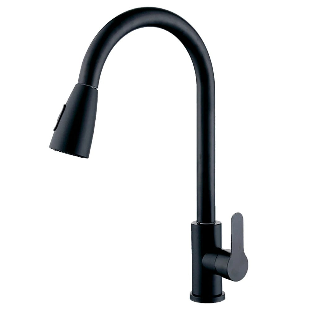 Kitchen Faucets Brushed Nickel Pull Out Kitchen Sink Water Tap Deck Mounted Mixer Stream Sprayer Head Hot Cold Taps Sliver