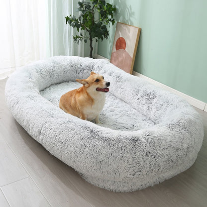 Cama de Inverno Quente para Animais de Estimação, Removível e Lavável, Sofá Grande para Cães, Almofada Preguiçosa para Animais, Cama para Cães, Ninho para Gatos