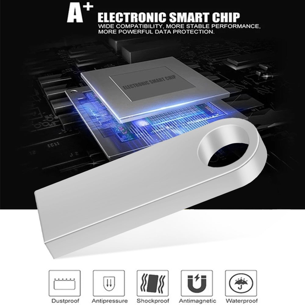 Hot Sale Metal Key Chain 3.0 USB Flash Drive 128GB Pen Drive 8GB 16GB 32GB 64GB Memory U Stick 3. 0 High Speed Pendrive