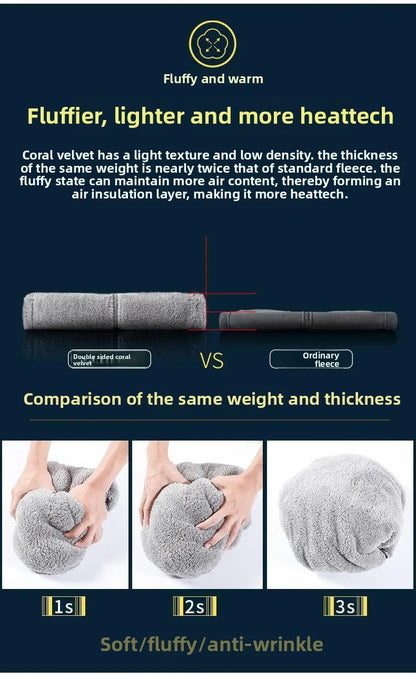 Thickened Fleece Jacket Women's Outdoor Spring Autumn Winter Double-Sided Sweatshirt Open Cardigan Polyester Fiber Stand Collar