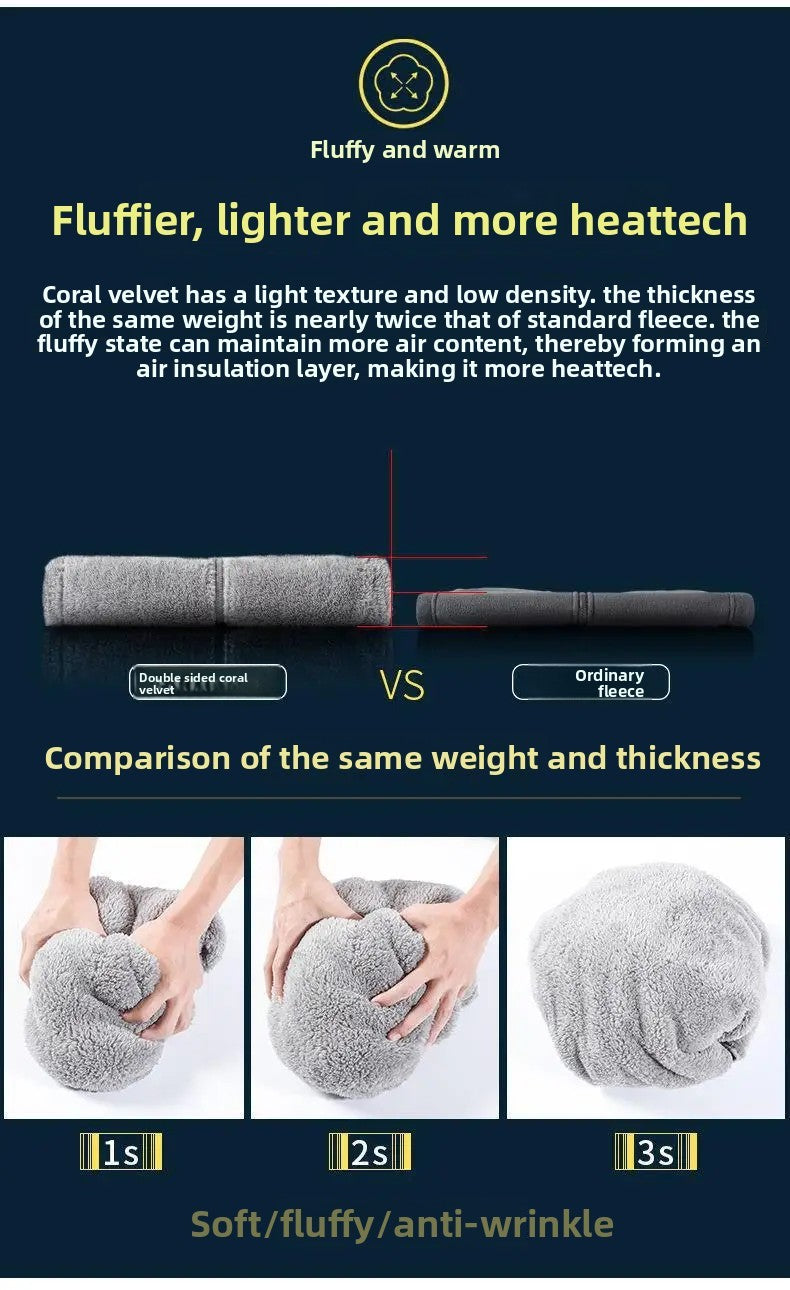 Thickened Fleece Jacket Women's Outdoor Spring Autumn Winter Double-Sided Sweatshirt Open Cardigan Polyester Fiber Stand Collar